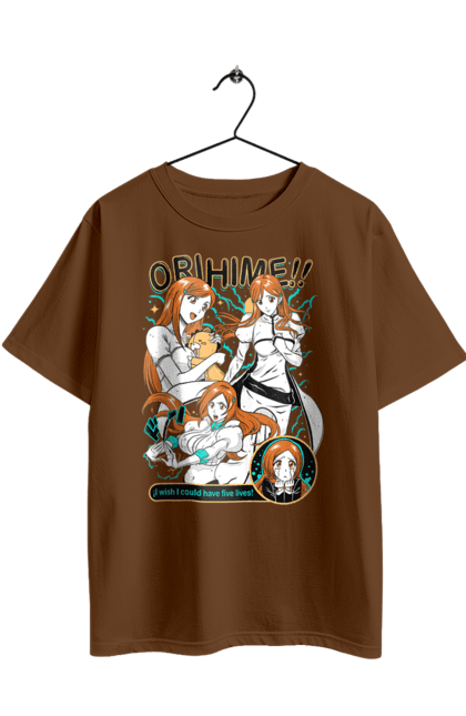 Футболка оверсайз з принтом "Бліч Іноуе Оріхіме". Anime, bleach, manga, orihime inoue, аніме, бліч, іноуе оріхіме, манга. 2070702