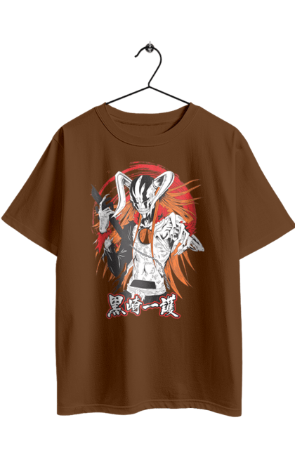 Футболка оверсайз з принтом "Бліч Куросакі Ічіґо". Anime, bleach, ichigo kurosaki, manga, аніме, бліч, ічіго, куросакі ічіґо, манга. 2070702