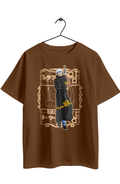 Футболка оверсайз з принтом "Ван Піс Трафальгар Ло". One piece, trafalgar law, аніме, ван пис, ван піс, манга, трафальгар ло. 2070702