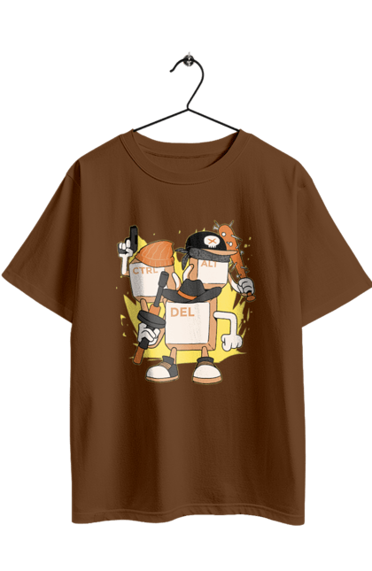 Футболка оверсайз з принтом "Ctrl alt del Програмерський екшен". 404, andoid, aws, backend, c++, cloud, css, data, dev, devops, frontend, geek, git, github, go, golang, google, hacker, html, ios, java, javascript, jquery, js, linux, nodejs, php, python, react, science, script, web, геймер, гік, дата, клавіши, код, компьютер, лінукс, мова, облако, пайтон, пингфин, программист, програмування, талисман, хакер. 2070702