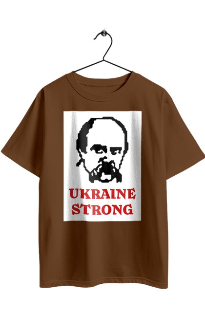 Футболка оверсайз з принтом "Тарас Шевченко". Бавовна, бавовнятко, війна, герб, доброго вечора, зсу, прапор україни, русский военный корабль, тарас шевченко, україна. 2070702