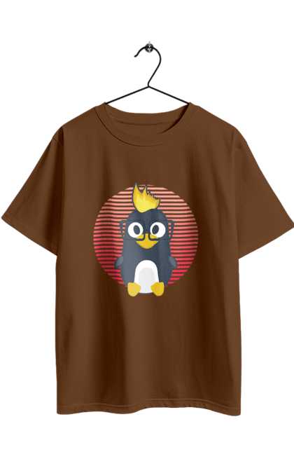 Футболка оверсайз з принтом "Лінукс". Айті, айтішнік, девелопер, іт, программіст, розробник. 2070702