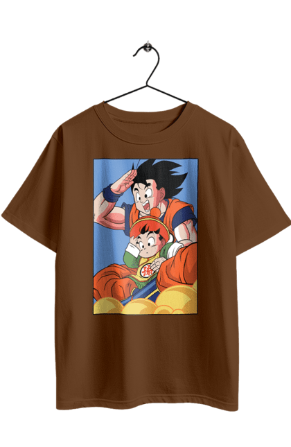 Футболка оверсайз з принтом "Перли дракона Гохан". Anime, dragon ball, goku, manga, аніме, гоку, гохан, манга, перли дракона. 2070702