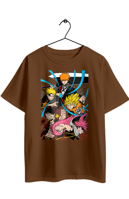 Oversized t-shirt with prints Anime. Anime, fandom, light novel, manga. 2070702