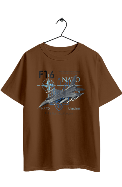 Футболка оверсайз с принтом F16. F16, nasams, zuzana, гаубица, два герба, залужный, сюзанно. 2070702