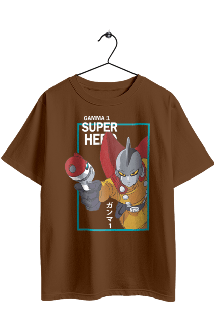 Футболка оверсайз з принтом "Перли дракона Гамма 1". Anime, dragon ball, dragon ball superhero, gamma 1, manga, аніме, гамма 1, манга, перли дракона. 2070702