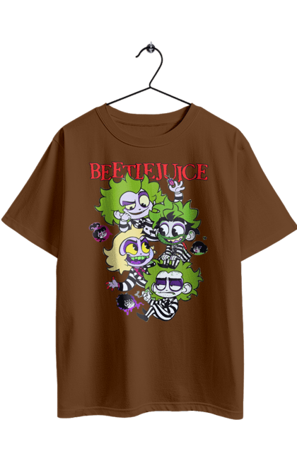 Oversized t-shirt with prints Beetlejuice. Beetlejuice, comedy, ghost, ghost, horror, movie, tim burton, warner bros. 2070702