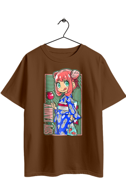 Футболка оверсайз з принтом "Сім'я шпигуна Аня". Spy x family, аниме, аня, йор, лойд, манга, сім я шпигуна. 2070702