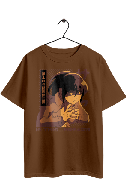 Oversized t-shirt with prints Attack on Titan Sasha. Anime, attack on titan, manga, sasha, sasha blouse, shingeki no kyojin, survey corps. 2070702