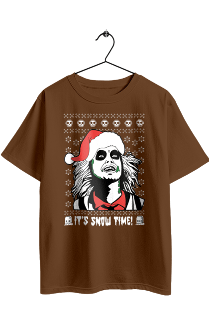 Oversized t-shirt with prints Beetlejuice. Beetlejuice, comedy, ghost, horror, movie, tim burton, warner bros. 2070702