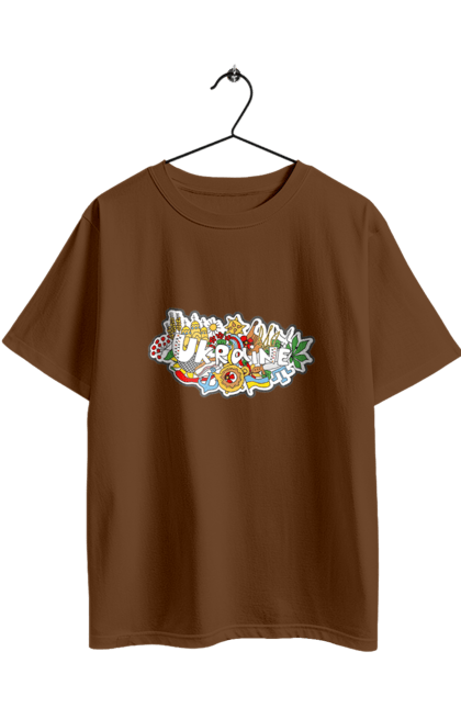 Футболка оверсайз з принтом "Україна". Народи, символіка, україна. 2070702