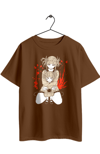 Oversized t-shirt with prints My Hero Academia Himiko Toga. Anime, himiko toga, manga, my hero academia, video game, yakuza toga. 2070702