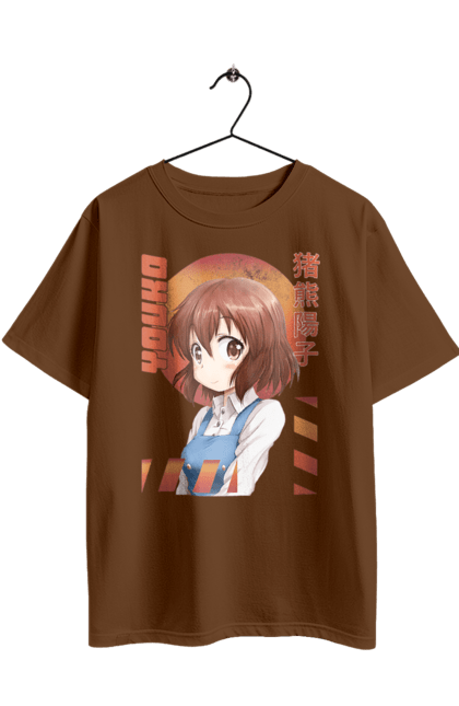 Oversized t-shirt with prints Kiniro Mosaic Yoko Inokuma. Anime, gold mosaic, kiniro mosaic, kinmoza, manga, yoko, yoko inokuma. 2070702