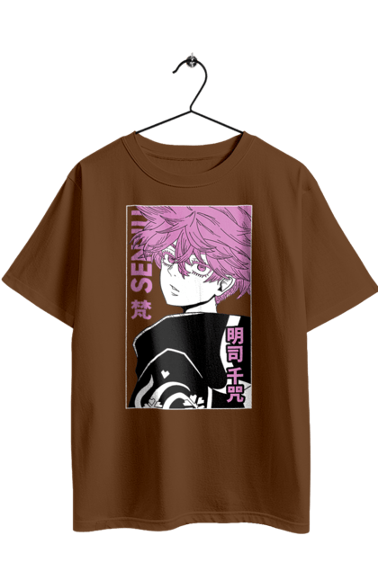 Футболка оверсайз з принтом "Токійські месники Сенджу Каварагі". Senju kawaragi, tokyo revengers, аніме, бойовик, гра, манга, сенджу, сенджу каварагі, серіал, токійські месники. 2070702