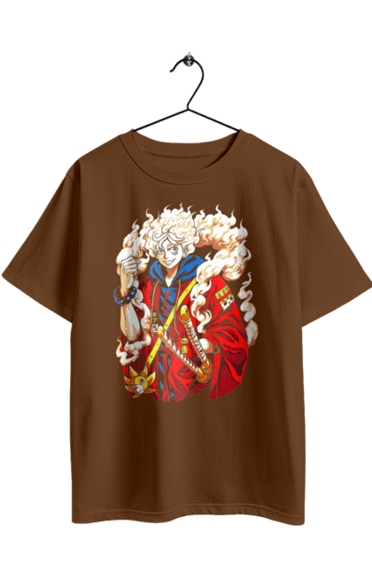 Футболка оверсайз з принтом "Ван Піс Луффі". Luffy, one piece, аніме, ван піс, великий куш, луффі, манга, монки де луффі, пірати. 2070702