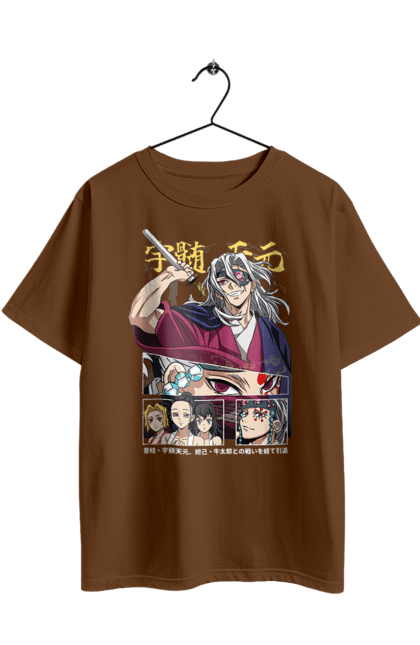 Футболка оверсайз з принтом "Винищувач Демонів Тенген". Anime, demon slayer, kimetsu no yaiba, manga, аніме, винищувач демонів, манга, серіал, тенген узуй, узуй. 2070702