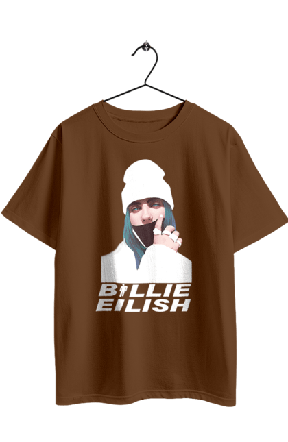 Футболка оверсайз з принтом "Біллі Айліш". Біллі айліш, логотип біллі айліш, принт біллі айліш, співачка біллі айліш. 2070702
