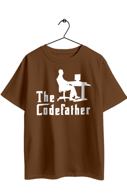 Футболка оверсайз з принтом "Батько коду". Айті, айтішник, батько коду, для айтішника, для програміста, подарунок айтішнику, подарунок програмісту, програміст, розробник. 2070702