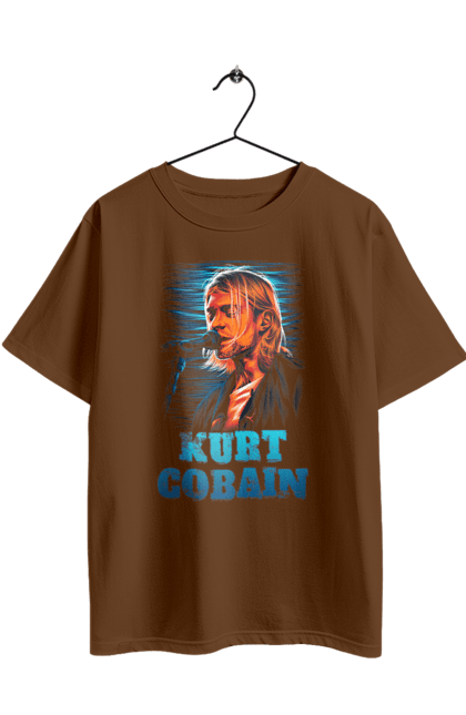 Футболка оверсайз з принтом "Курт Кобейн". Cobain, kurt, kurt cobain, nirvana, гурт, кобейн, курт, курт кобейн, нірвана, рок. 2070702