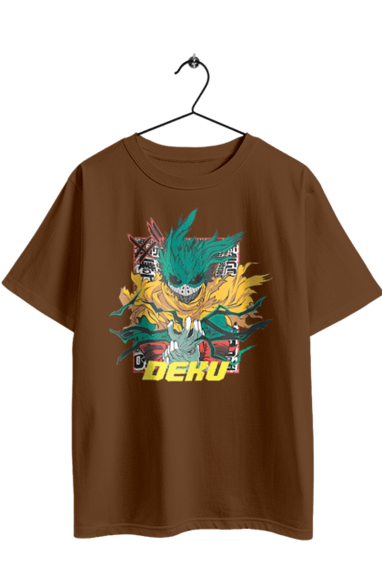 Футболка оверсайз з принтом "Моя академія героїв Мідорія". Izuku, midoriya, my hero academia, аніме, ізуку мідорія, манга, мідорія, моя геройська академія. 2070702