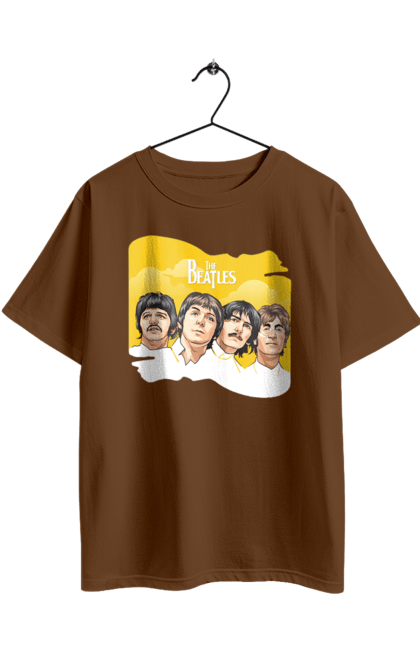 Oversized t-shirt with prints The Beatles. Beatles, george harrison, john lennon, liverpool four, music, paul mccartney, ringo starr. 2070702