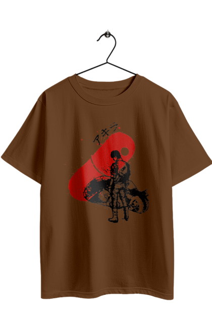 Футболка оверсайз з принтом "Акіра Шьотаро Канеда". Akira, shotaro kaneda, акіра, банда, кіберпанк, мотоцикл, шьотаро канеда. 2070702