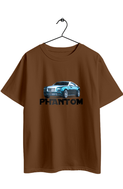 Футболка оверсайз з принтом "Ролс ройс". Авто, автомобіль, люкс клас, ролс ройс, седан, фантом. 2070702