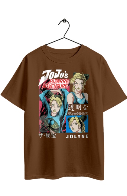 Футболка оверсайз з принтом "ДжоДжо Джолін Кудзе". Jojo, jojo’s bizarre adventure, jolyne cujoh, аніме, джоджо, джолін кудзе, манга, неймовірні пригоди джоджо. 2070702