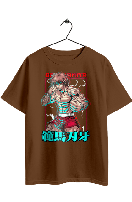 Футболка оверсайз з принтом "Боєць Баки". Anime, hanma baki, manga, аніме, боєць баки, бойові мистецтва, манга, серіал. 2070702