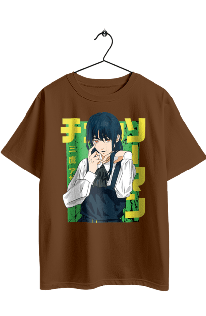 Футболка оверсайз з принтом "Людина Бензопила Аса". Anime, asa, chainsaw man, manga, mitaka asa, yoru, аніме, аса, аса мітака, йор. 2070702