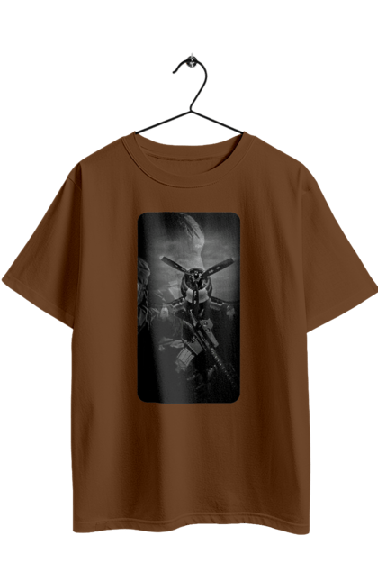 Футболка оверсайз з принтом "Слава зсу". Гвинтівка, зброя, літак, перемога, солдат, україна. 2070702