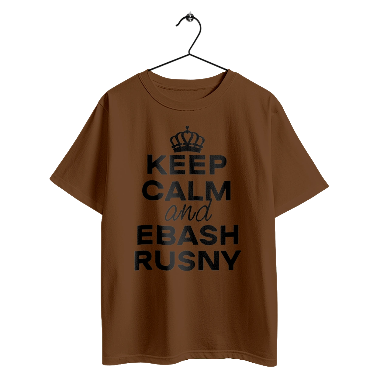 Keep Calm and Ebash Rusny black