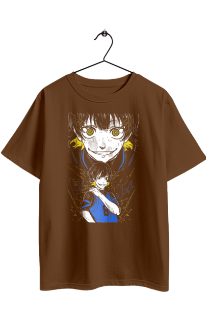 Oversized t-shirt with prints Blue Lock Meguru Bachira. Anime, bachira, blue lock, blue prison, football, manga, meguru, meguru bachira, sport. 2070702