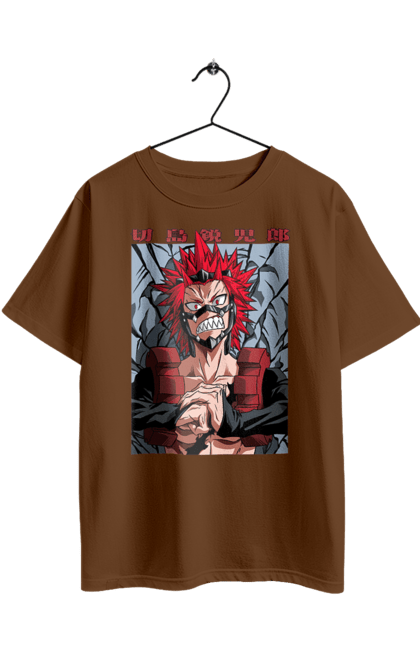 Футболка оверсайз з принтом "Моя академія героїв Ейджіро Кірішіма". Eijiro kirishima, my hero academy, red riot, аніме, ейджіро киришима, ейджіро кірішіма, манга, моя академія героїв, моя геройська академія, червоний бунтар. 2070702