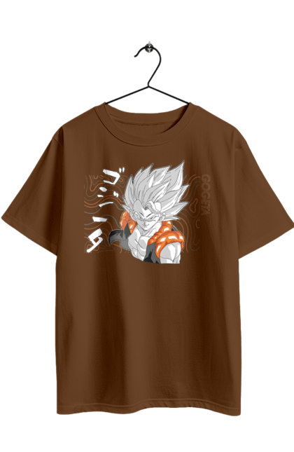 Футболка оверсайз з принтом "Перли дракона Гогета". Dragon ball, gogeta, manga, аніме, гогета, гоку, манга, перли дракона. 2070702