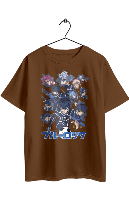 Oversized t-shirt with prints Blue Lock. Anime, blue lock, blue prison, manga, sport, sports anime. 2070702