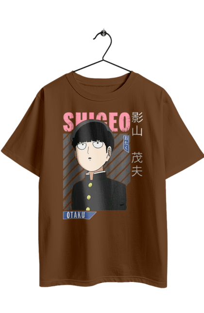 Футболка оверсайз з принтом "Mob Psycho 100". Anime, manga, mob psycho 100, shigeo kageyama, аніме, манга, моб, моб-вар ят 100, сігео кагеяма, шіґео каґеяма. 2070702