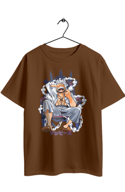 Футболка оверсайз з принтом "Ван Піс Луффі". Luffy, one piece, аніме, ван піс, великий куш, луффі, манга, монки де луффі, пірати. 2070702