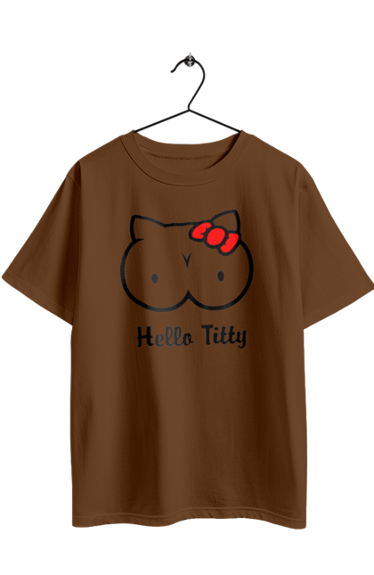Футболка оверсайз з принтом "Hello Kitty". Hello, hello kitty, kitty, дорослі, краса. 2070702