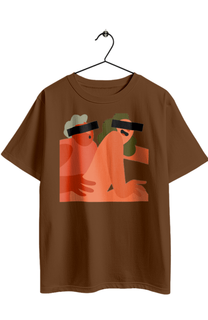 Футболка оверсайз з принтом "Кохання та прихована камера". Prikol, smex, гумор, дружба, жуйка, любов, мир, нас не впізнають, прихована камера, секс. 2070702