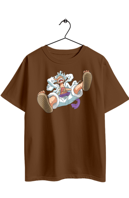 Футболка оверсайз з принтом "Ван Піс Луффі". Luffy, one piece, аніме, ван піс, великий куш, луффі, манга, монки де луффі, пірати. 2070702