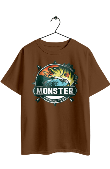 Футболка оверсайз з принтом "Рибальський клуб". Відпочинок, рибак, рибальський клуб, хоббі. 2070702