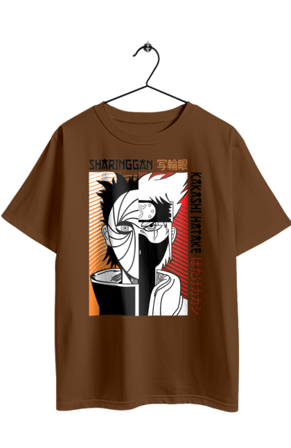 Футболка оверсайз з принтом "Наруто Какаши Хатаге". Naruto, аніме, какаші, команда номер 7, манга, наруто, сейнен, сьено, шинобі. 2070702