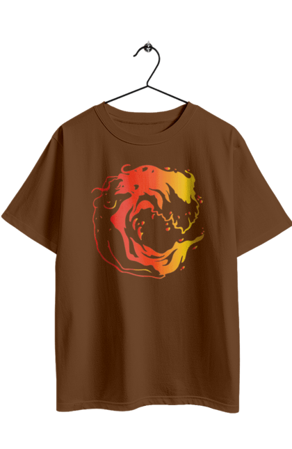 Oversized t-shirt with prints Girl wave. Girl, sea, wave. 2070702