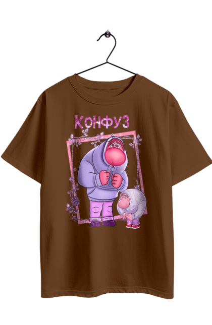 Футболка оверсайз с принтом Головоломка Стыд. Embarrassment, inside out, pixar, головоломка, мультфильм, стыд, эмоции. 2070702