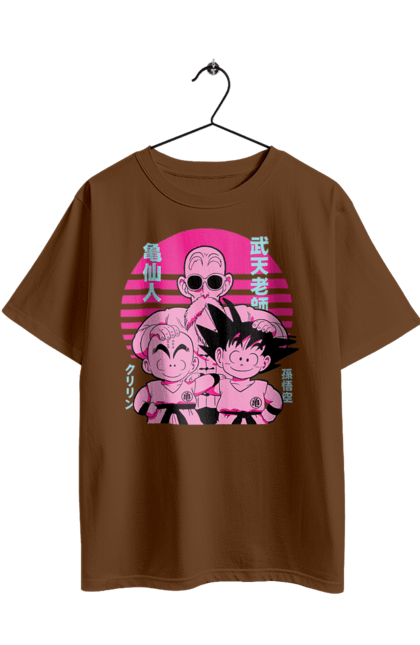 Oversized t-shirt with prints Dragon Ball Maestro Roshi. Anime, dragon ball, manga, master roshi, muten roshi. 2070702