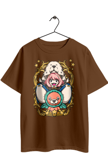 Футболка оверсайз з принтом "Сім'я шпигуна Аня". Spy x family, аниме, аня, йор, лойд, манга, сім я шпигуна. 2070702