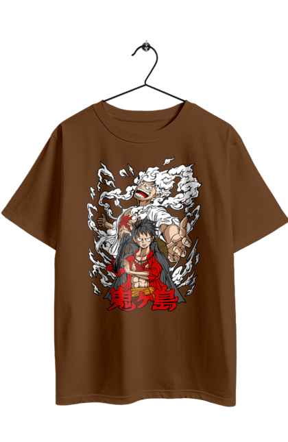 Футболка оверсайз з принтом "Ван Піс Луффі". Luffy, one piece, аніме, ван піс, великий куш, луффі, манга, монки де луффі, пірати. 2070702