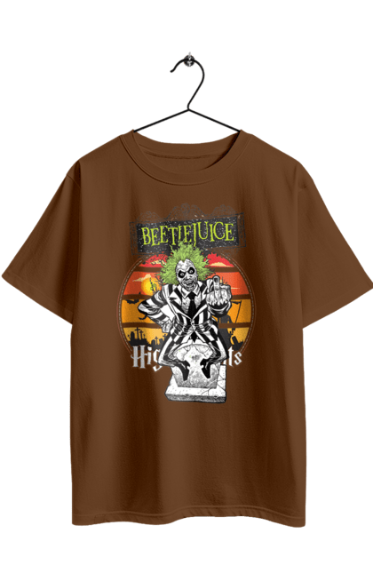 Oversized t-shirt with prints Beetlejuice. Beetlejuice, comedy, ghost, horror, movie, tim burton, warner bros. 2070702