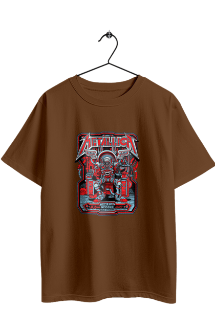 Футболка оверсайз з принтом "Metallica". Metallica, thrash metal, металлика, музика, рок группа, рок музыка, рок-гурт, спід метал, хард рок, хеві метал. 2070702